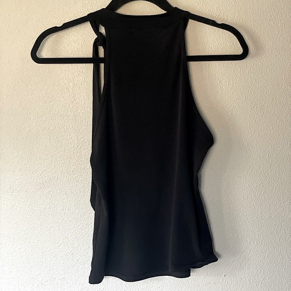 MK One Sleeveless Black Blouse. Size Small. - Picture 3 of 3